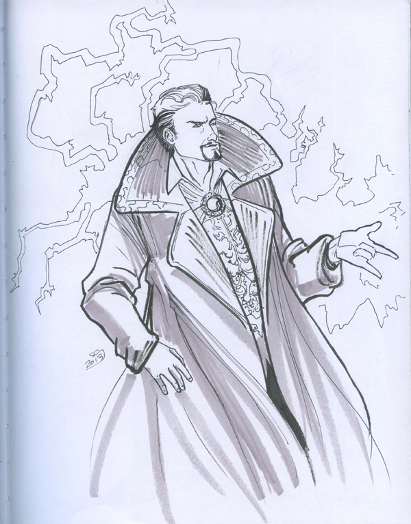 Anthony Francisco - Doctor Strange sketch I did for a friend that ordered  my artbook . (Link in my bio if you want one) If you get one , I will sketch